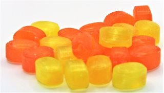 500 gr. Zuckerfreies Orange-Zitrone Bonbon von Jahrmarktbonbon