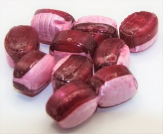 2,5 kg Zuckerfreie rote Glühwein Bonbon von Jahrmarktbonbon