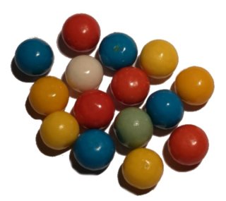 Pluto Kaugummi 12,5 mm von ZED Candy 1 kg Automaten geeignet