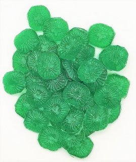 1 kg. Zuckerfreies Cachou Bonbon Grün mit einem Hauch Lakritz in Miniform im Nachfüllpack nur von Jahrmarktbonbon