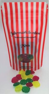 50 gr. Zuckerfreie Cachou Bonbon Mischung in Miniform nur von Jahrmarktbonbon