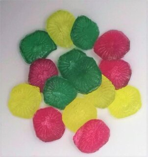 1 kg. Zuckerfreie Cachou Bonbon Mischung in Miniform im Nachfüllpack nur von Jahrmarktbonbon