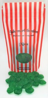 100 gr. Zuckerfreie Scharfe Minze mit einem Hauch Chili in Miniform von Jahrmarktbonbon