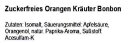 100 gr. Orange Kräuter-Bonbon Zuckerfrei