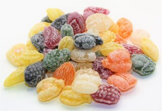 100 gr. Edel Frucht Bonbon ein Erlebnis von Jahrmarktbonbon