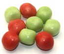 100 gr. Kaubonbon Fruchtiger Apfel in grün und rot