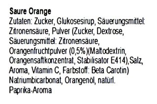 1 kg Orangen Bonbon, gefüllt mit Brause von Jahrmarktbonbon